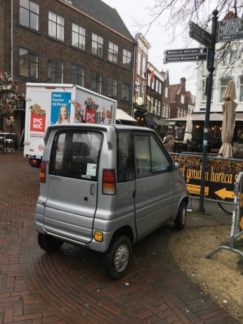 Another example in Haarlem - technically a mobility aid, so no registration or license required!