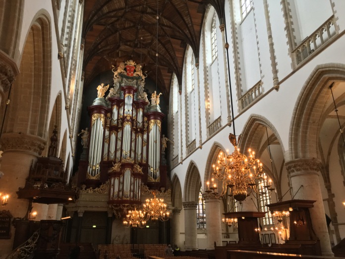 The spectacular Muller organ is a central feature of the gorgeous interior