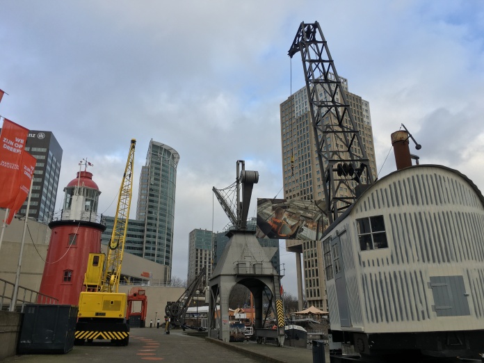 A selection of the Oude Haven's many cranes