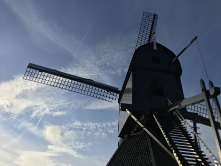 The Blokweerse Wip, the oldest of the Kinderdijk's mills