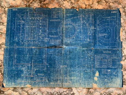 A proper Kilmarnock souvenir - original Barclay factory blueprint