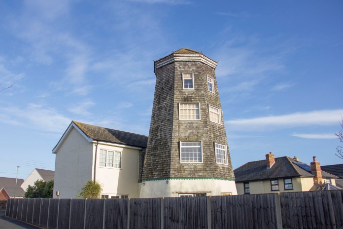 The house converted smock mill at Sawtry